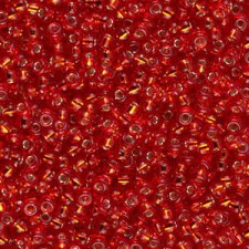 Miyuki rocailles Perlen 11/0 - Flame red silver lined 11-10
